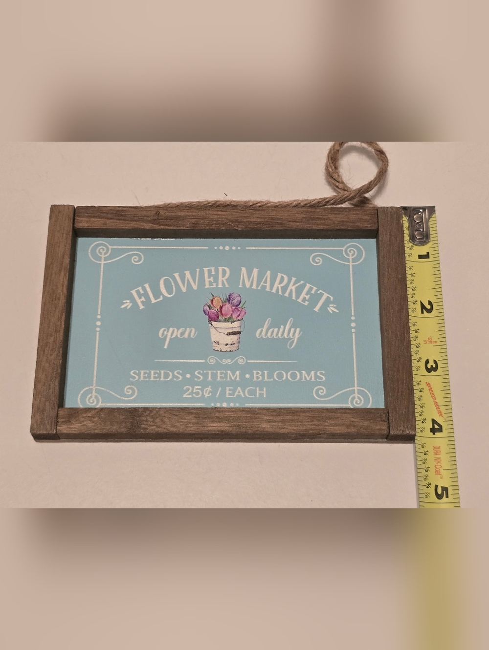 Spring Wood Mini Sign - Picture 4 of 4